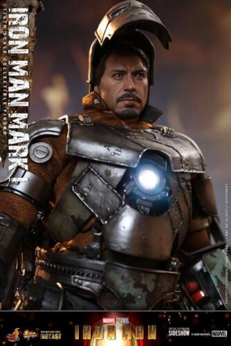 Mythic Toys Iron Man Mark I Figure with Detailed Armor and LED Light Feature for Collectors