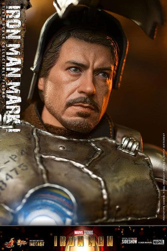 Mythic Toys Iron Man collectible figure with detailed facial features and armored suit design