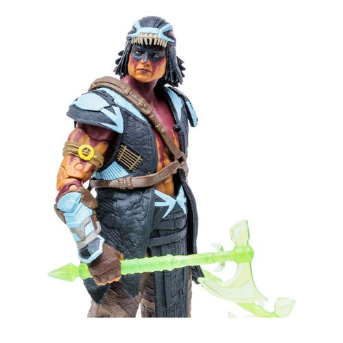 Mythic Toys & Gaming Warrior Action Figure with Glow-in-the-Dark Axe and Detailed Armor Design