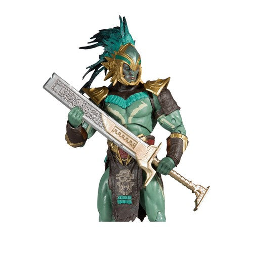 Mythic Toys & Gaming Warrior Action Figure with a Decorative Sword and Intricate Armor Details
