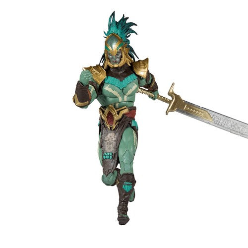 Mythic Toys & Gaming Fantasy Warrior Action Figure with Sword, Vibrant Colors and Detailed Armor