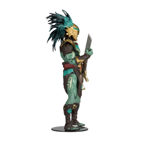 Mythic Toys & Gaming Warrior Action Figure with Detailed Armor and Feathered Headpiece
