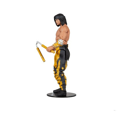 Mythic Toys & Gaming collectible figure of a martial artist with a weapon and detailed attire in vibrant colors