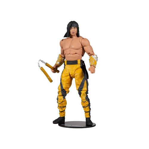 Mythic Toys & Gaming Action Figure of a Martial Artist in Yellow Pants with Weapons