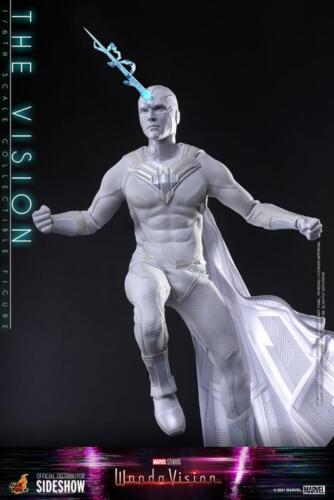 The Vision Marvel collectible figure from WandaVision with detailed sculpt and glowing light effects