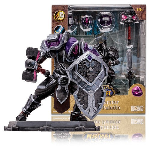 Mythic Toys World of Warcraft Paladin Figure with Hammer and Shield, ideal for collectibles