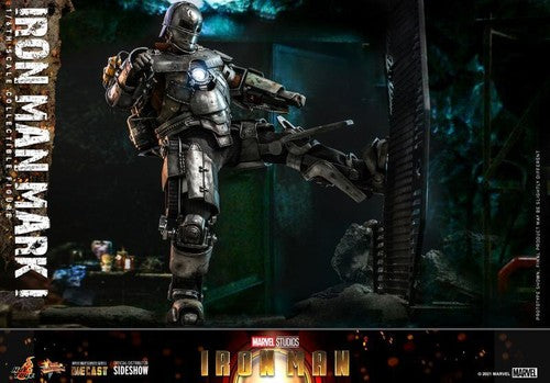 Mythic Toys Iron Man Mark 1 Action Figure in Dynamic Pose for Collectors and Fans