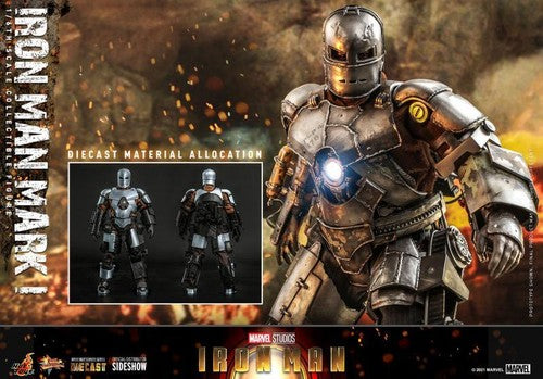 Mythic Toys Iron Man Mark I Collectible Figure with Diecast Material and Detailed Design
