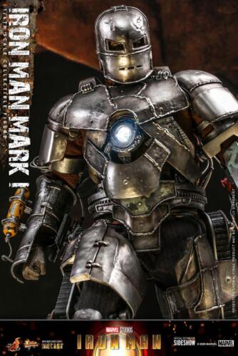 Iron Man Mark I collectible figure by Mythic Toys & Gaming with intricate metal detailing and glowing arc reactor