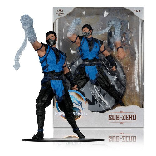 Mythic Toys & Gaming Sub-Zero Action Figure in Blue Outfit with Ice Weapon from Mortal Kombat